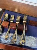 44-Piece Towle Anheuser-Busch Silver Plate Hostess Flatware Set in Box
