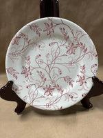 Pink Floral Wellsville Desert Plate