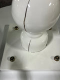 ***AS IS***White Round Side Table by Coast to Coast Imports LLC