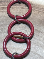 Necklace with Burgundy Circles