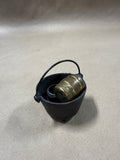 Miniature Cast Iron Cauldron And Whiskey Barrel Lot