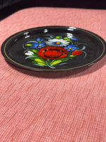 Small Hand Painted Enamel Metal Tray