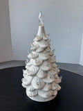 White Ceramic Christmas Tree AS IS (DOES NOT LIGHT UP)