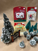 Lot Of Christmas Village Accessories