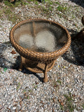 Rattan Patio Side Table