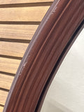 Oval Wood Framed Mirror