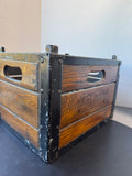Dennery’s Dairies Heavyweight Vintage Metal & Wooden Dairy Crate