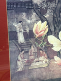 Asian Print in Bamboo Design Frame