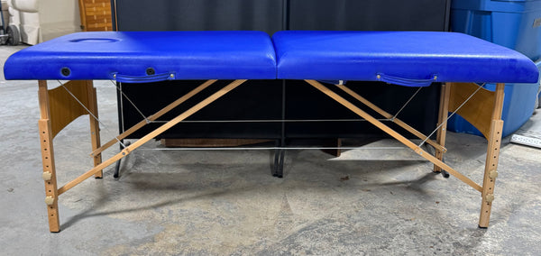 BestMassage Blue Adjustable & Portable Massage Table with Accessories