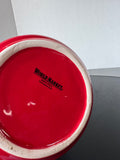 World Market Red Ceramic Mason Jar Utensils Crock