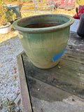 Green Glazed Terracotta Planter