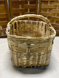 Woven Rectangle Market Basket with Single Handle (B)
