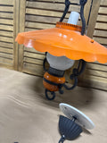 Vintage Orange & Black Pendant Lamp