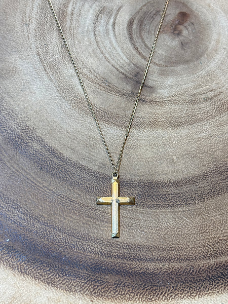 Gold Filled Cross Pendant & Chain