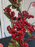 Kirklands Metal Holly Berry Candle Tree