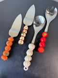 4-Piece Fruits & Veggies Handled Serving Utensils