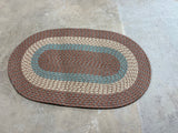 Oval Braided Rug, 49"x31"