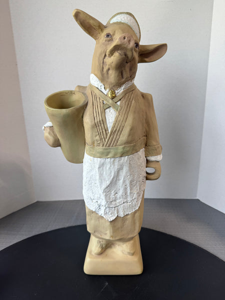 R. Shipman 1997 Pig Maid Sculpture