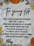 The Giving Plate Stoneware Harvest Plate