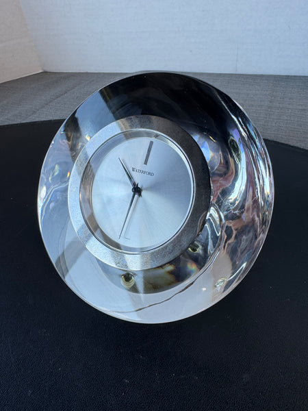(T) Waterford Crystal Eclipse Quartz Desk Clock