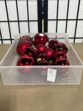 13 pc Red Ornaments,  Lot (B)