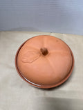 Pumpkin Terra Cotta Lidded Baking Dish