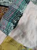 Hand Made Patchwork Floral Reversible Quilt (A)