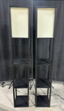 Pair of Lightweight Modern Shelf Floor Lamps (WORKS)