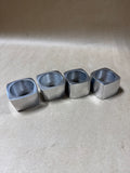 Geometrical Heavy Weight Napkin Rings - Set Of 4 (F)