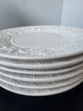 8-Piece Sanor Cerâmica Portugal Nautical Embossed Dinner Plates