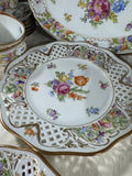 34-Piece Schumann Germany Empress Dresden Flowers China Set