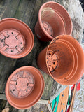 H-Lot of Plastic Planters