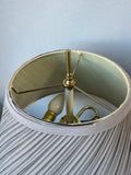 Gray Brass Accented Dual Pull Switch Table Lamp (WORKS)