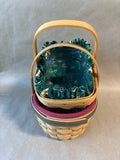 Longaberger Small Basket Lot- 2 Baskets