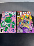 (B) Lot of 10 Marvel ROM Vintage Comics