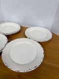 Cream Colored Tommy Bahama Melamine Dinner Plates - Set Of 8