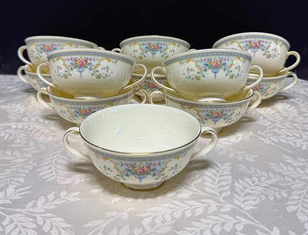 (A) 11-Piece Royal Doulton The Romance Collection 5077 Juliet Cream Soup Bowls