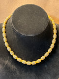 Gold & Silver Wire Wrapped Beaded Necklace