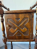 Wooden Vintage Spindle Smoking Stand