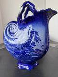 Homestead England Flow Blue Ceramic Pitcher & Basin