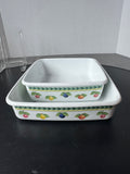 Pair of Metal Bakers in Villeroy & Boch French Garden