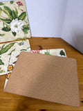 Floral Cork Back Placemats - Set Of 4 (C)