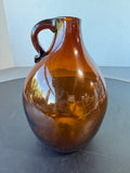 Honey Brown Vintage Glass Camphor Jug