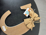 Kirklands Autumn Plaid Hanging “C” Decor