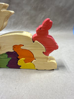 Wooden Easter Bunny Puzzle — 6 Pieces