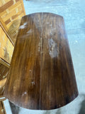 Antique Drop Leaf Table with Brass Accents on Table Legs