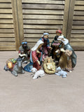 9 Piece Porcelain Nativity Scene