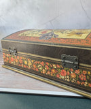 Vintage Bakelite Floral Jewelry or Keepsake Box