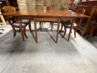 Henkel Harris Drop Leaf Table with (4) Henkel Harris Chairs, and Table Pads