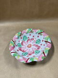 Studio Pottery Handpainted Floral Bowl - Signed